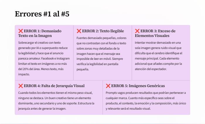 Vista de la página: 10 errores que debes evitar
